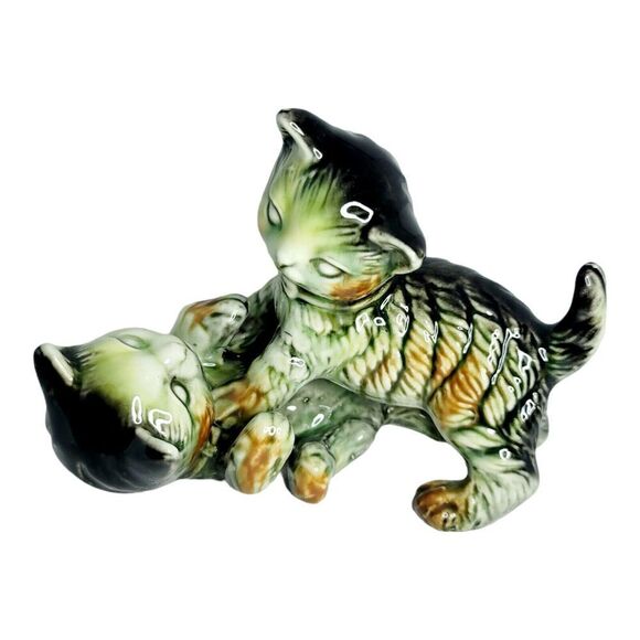 Unbranded Other - Vintage 1950s Playing Kittens Ceramic Figurine Japan Makers Mark 5"T